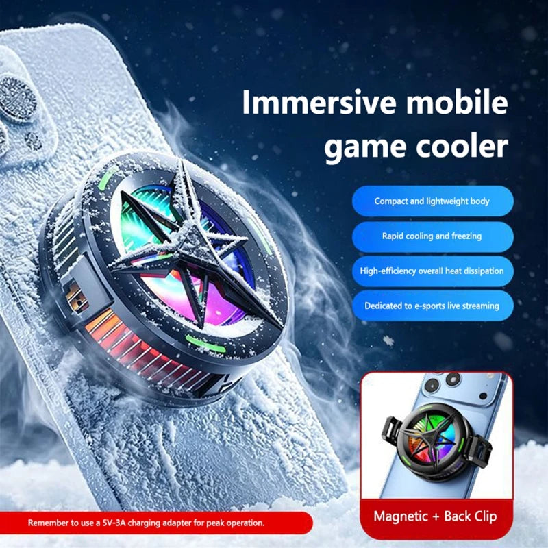Universal Phone Cooler Semiconductor Cooling Fan Fast Cooling Radiator Heat Sink for iPhone Android Gaming