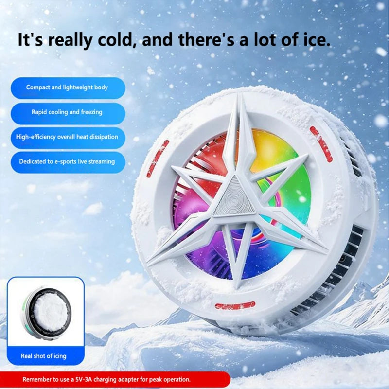 Universal Phone Cooler Semiconductor Cooling Fan Fast Cooling Radiator Heat Sink for iPhone Android Gaming